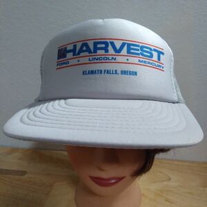 Deadstock Vintage Harvest Ford Lincoln Mercury Mesh Snap Back Trucker Hat